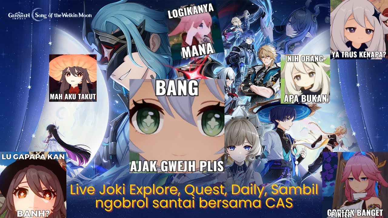 Apakah bisa tembus diff 5 kah bang? 😬 | Genshin impact sambil ngobrol santai bersama Penduduk CAS 😀