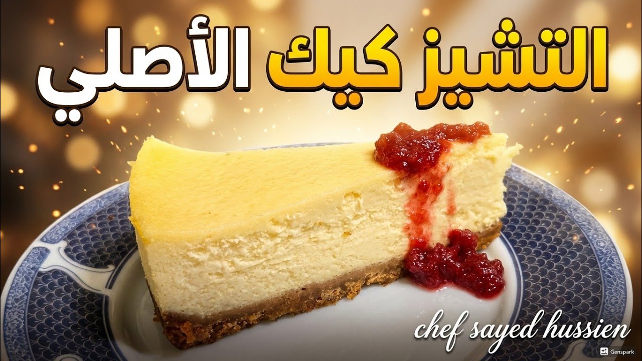 تشيز كيك بالفرن | وصفه تشيز كيك الاصليه🥰