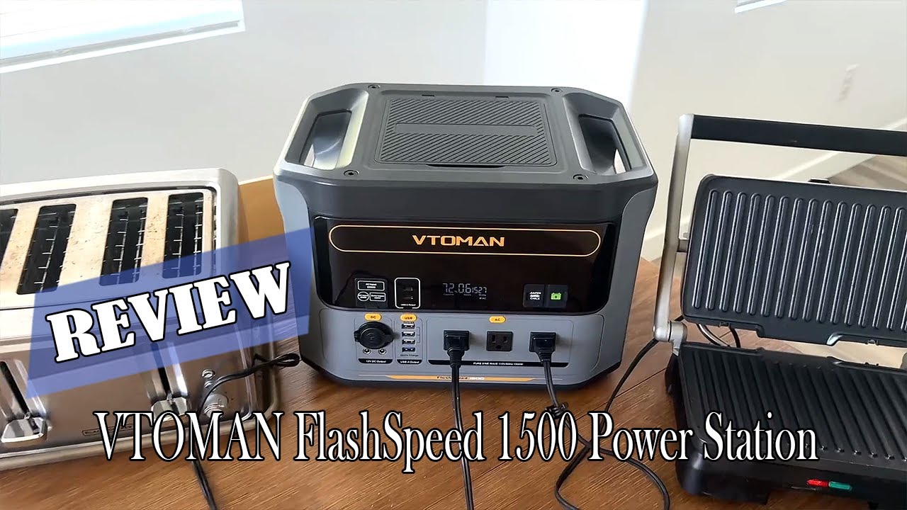 VTOMAN FlashSpeed 1500 Portable Power Station - Full Breakdown, Tests, and Review!