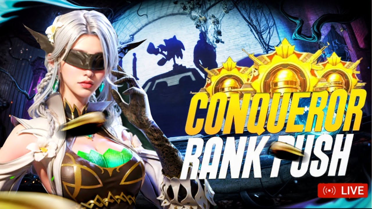 BGMI 4.0 SOLO conqueror rank push YBROX LIVE
