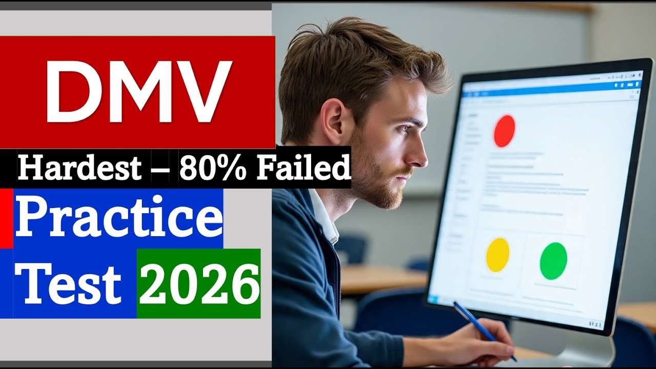 Практический тест DMV 2026 — 50 самых сложных вопросов — 80% провалены