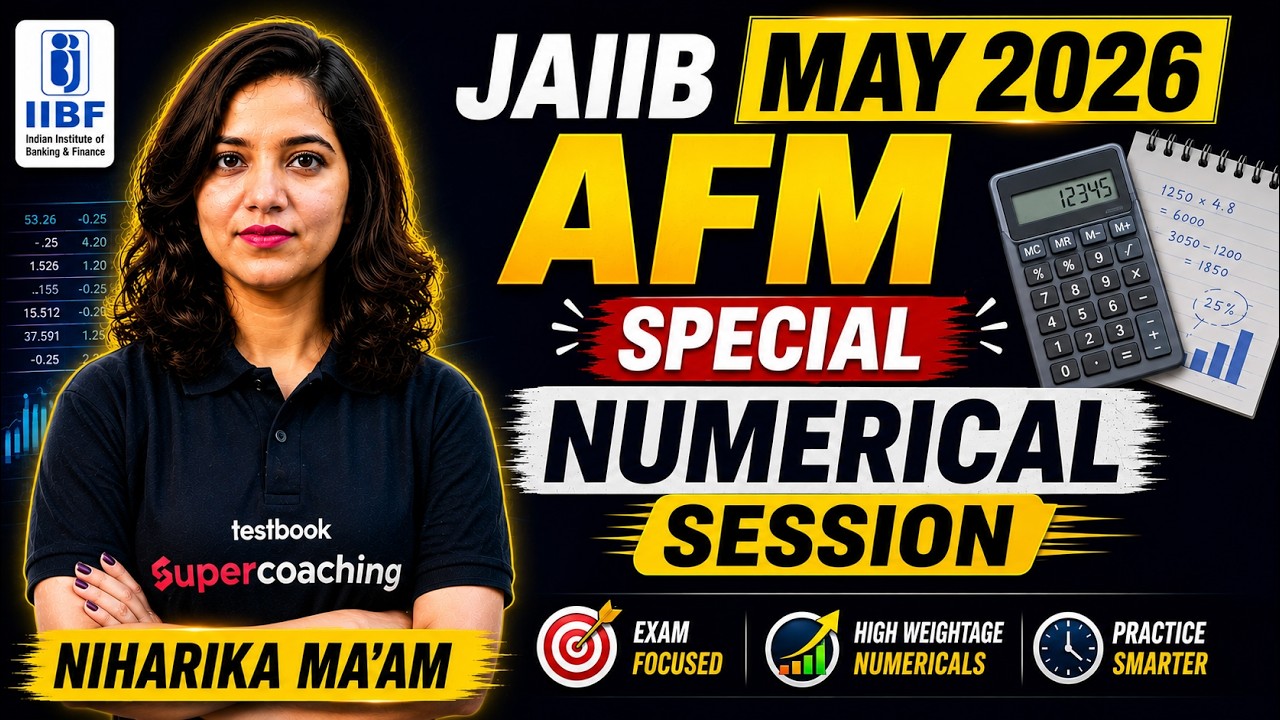 JAIIB AFM All Numericals in One Class 2026 | JAIIB May 2026 | JAIIB Revision 2026 by Niharika Mam