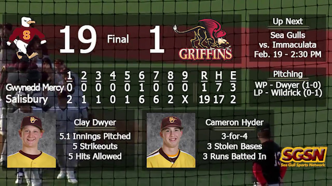 Salisbury Baseball vs. Gwynedd Mercy | February 15, 2020
