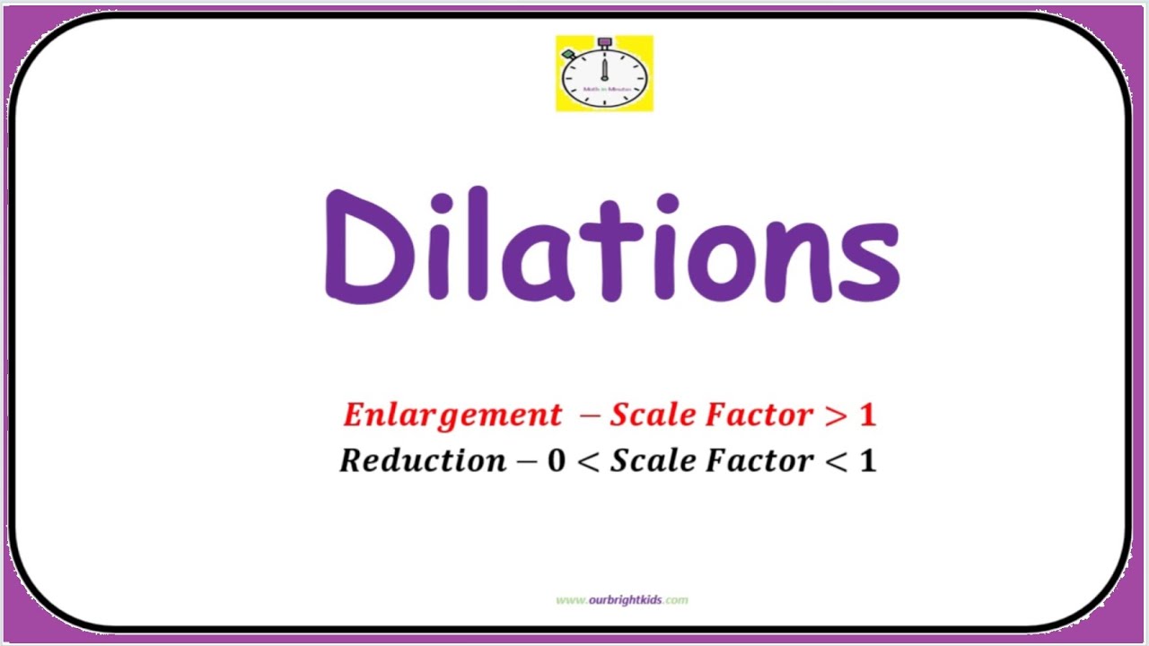Dilation -  Scale Factor | #math #dilation