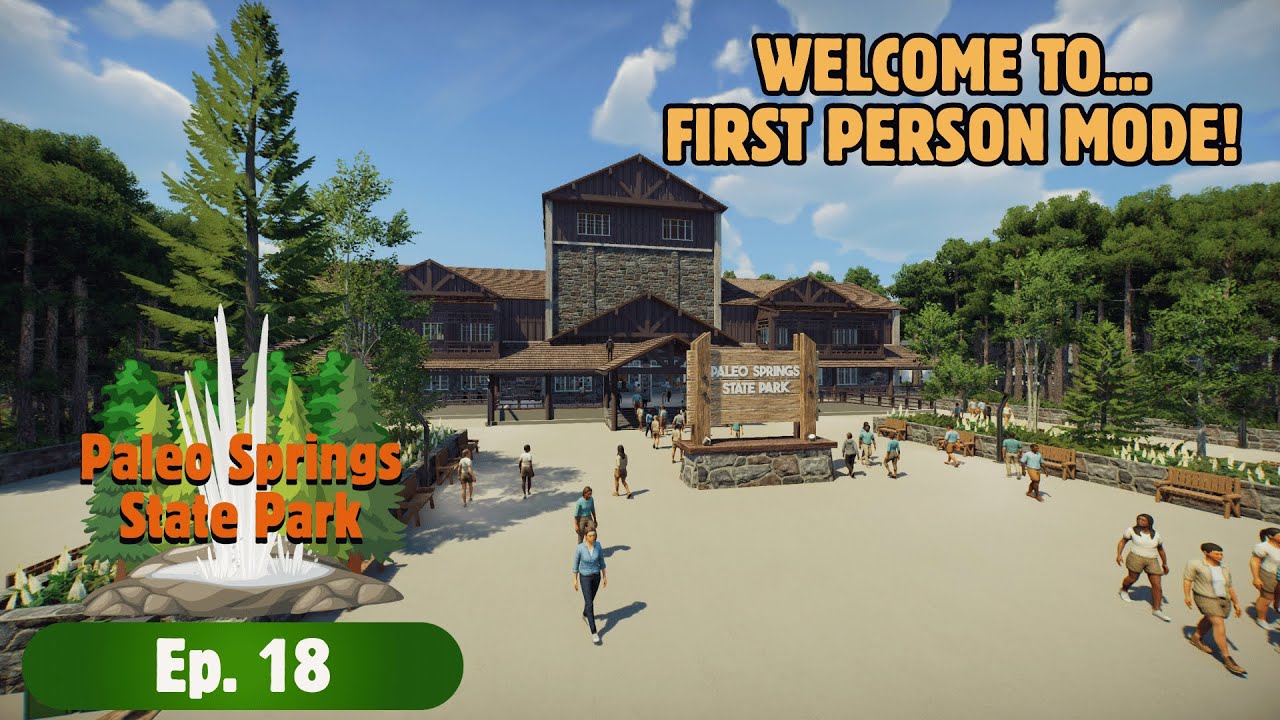 My Most Realistic Park To Date In NEW First Person Mode! | Paleo Springs | Ep 18 | Challenge Park
