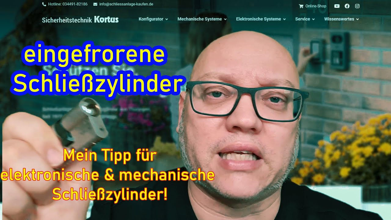 Was tun gegen eingefrorene mechanische & elektronische Schließzylinder?