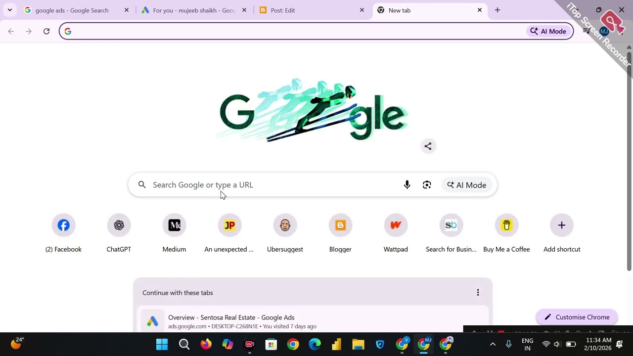 create blogger.com
