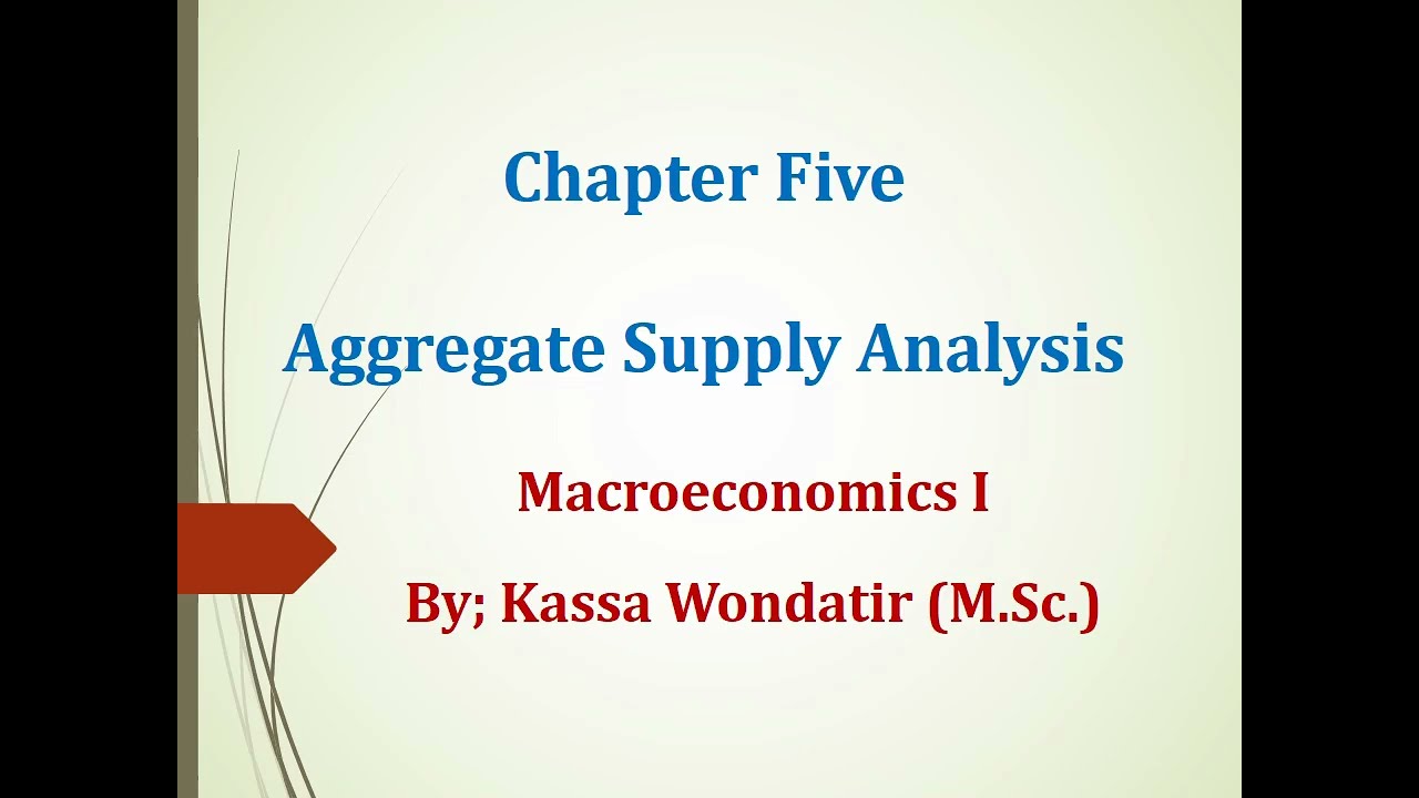 Macroeconomics I Chapter 5 - Lesson 1