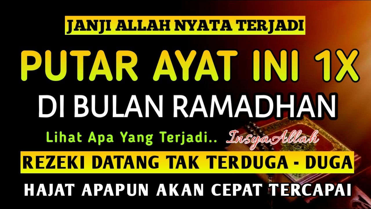 Bacaan Dahsyat! Satu Kali Putar Bisa Datangkan Kekayaan
