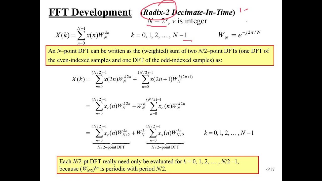 EEO303 Note Set #25 FFT Radix 2 Algorithm