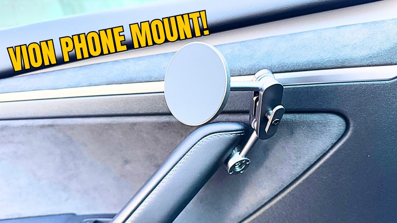 This New Tesla Phone Mount is AMAZING! VION Premium Alloy Mount