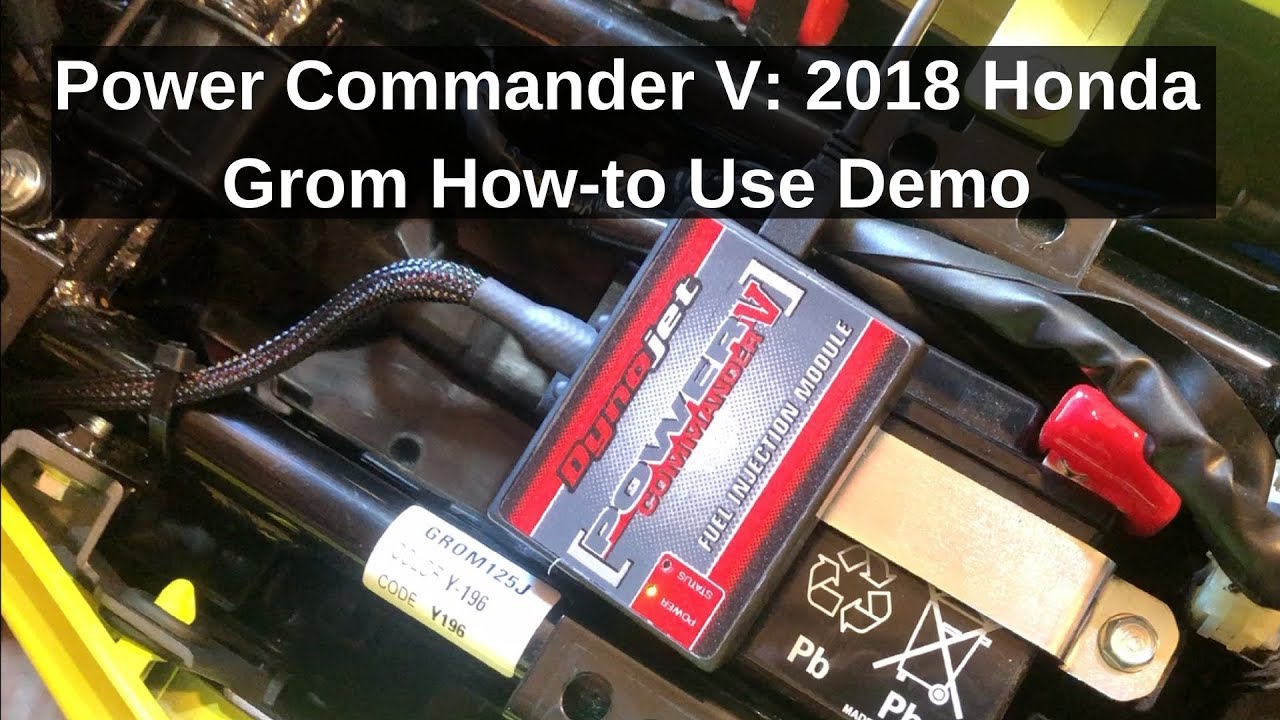 2018 Honda GROM Build Series: Power Commander V (PCV) How-to Use Demo