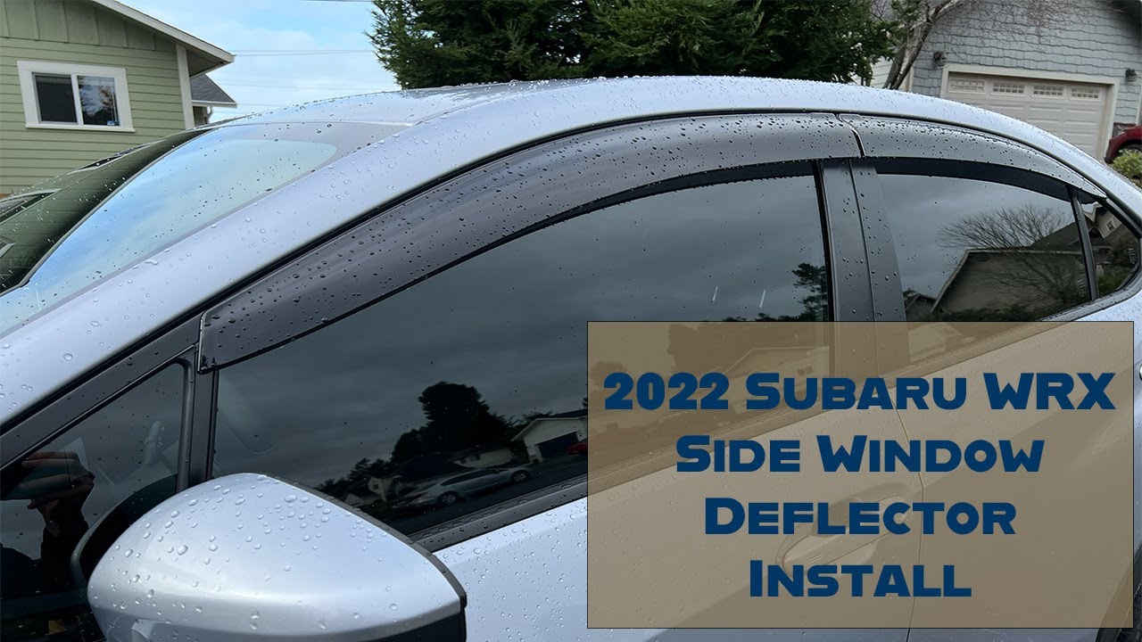 2022+ Subaru WRX Side Window Deflector Install