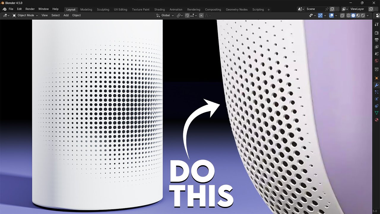 Учебник по моделированию в Blender — 3 способа вырезать отверстия от больших до маленьких