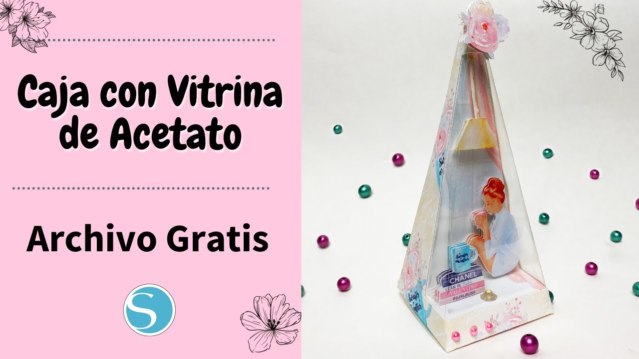 Tutorial Caja con Vitrina de Acetato. Silhouette Studio. 🎁