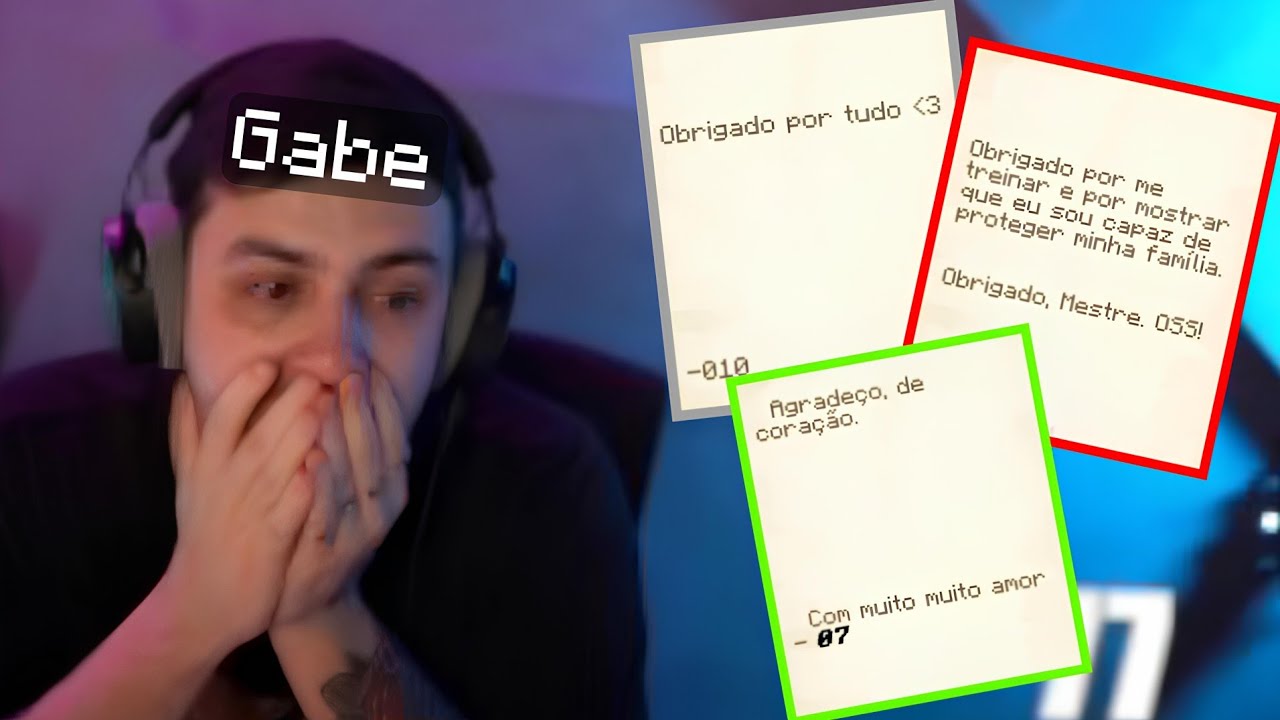 GABE SE EMOCIONA COM AS CARTINHAS DE DESPEDIDA DE ARKANIS... #arkanis2