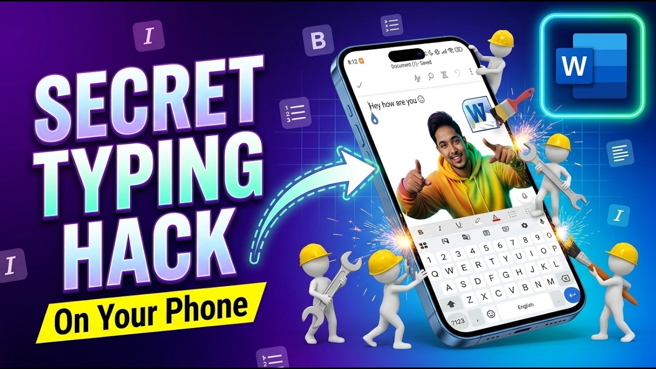 How To Type MS Word In Mobile Phone - Detailed Tutorial