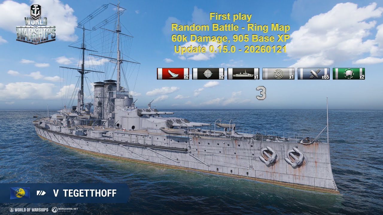 ⚓ World of Warships - First Play - Tegetthoff - I see something 🤔🧐
