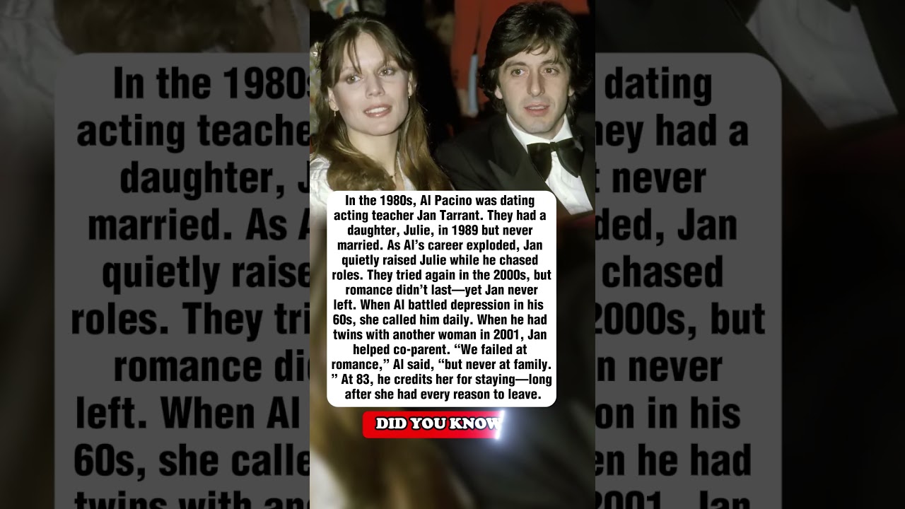 Al Pacino's 35-Year Secret: His Daughter's Mother Revealed