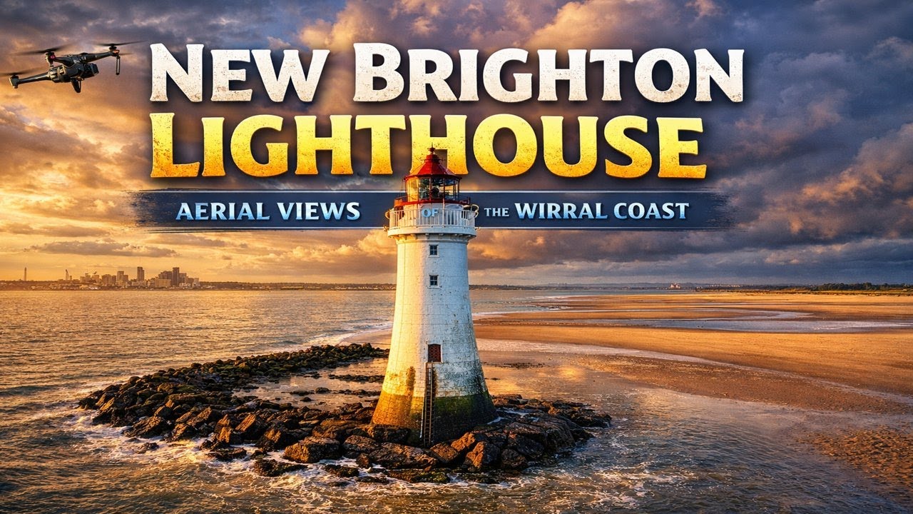 New Brighton Lighthouse | Aerial Views of the Wirral Coast