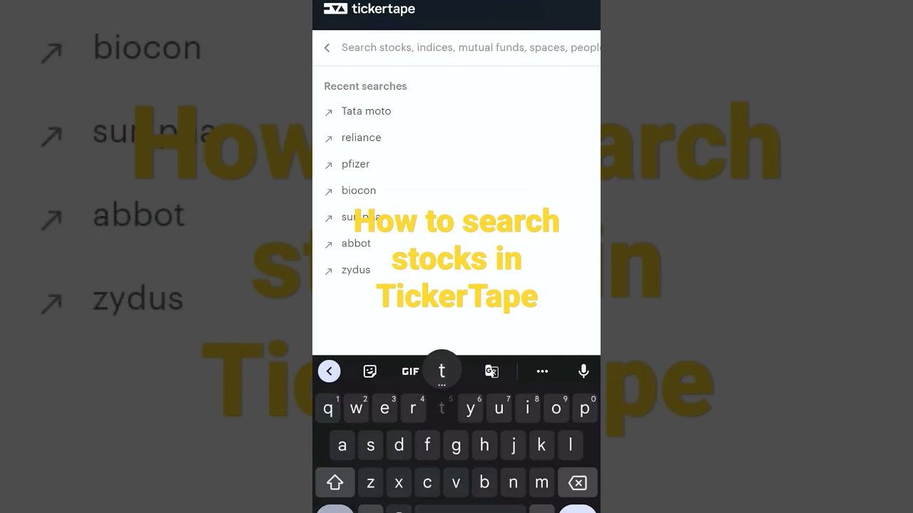 How to search stocks in Tickertape|Tickertape| Stock market videos|