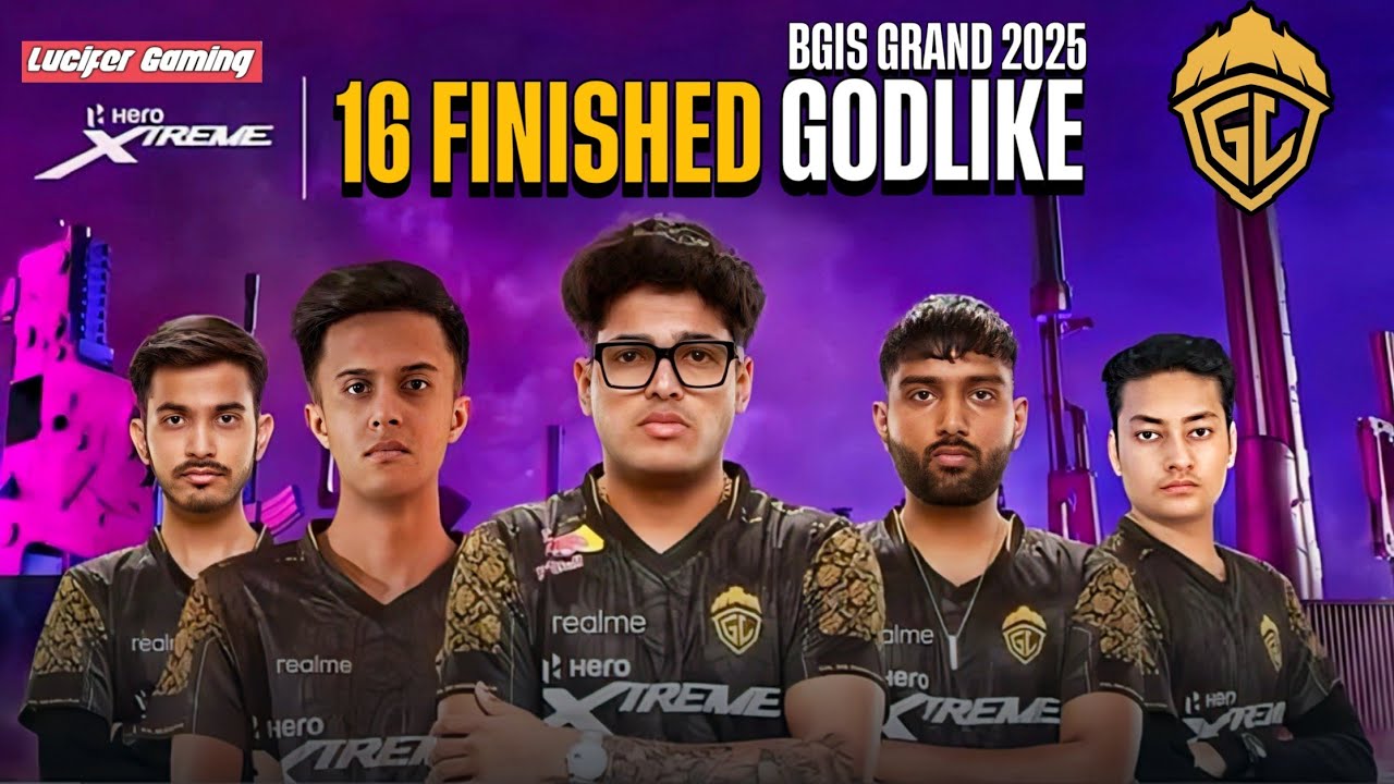 Godlike 16 Finished Chicken 😲| BGIS GRAND 2025 | india series #jonathangaming #godlike #bgis2025