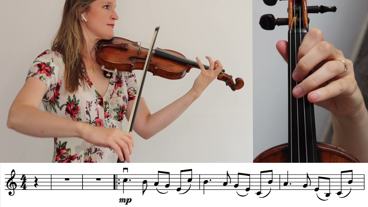 La Vie en Rose by Edith Piaf EASY Play Along Violin Tutorial