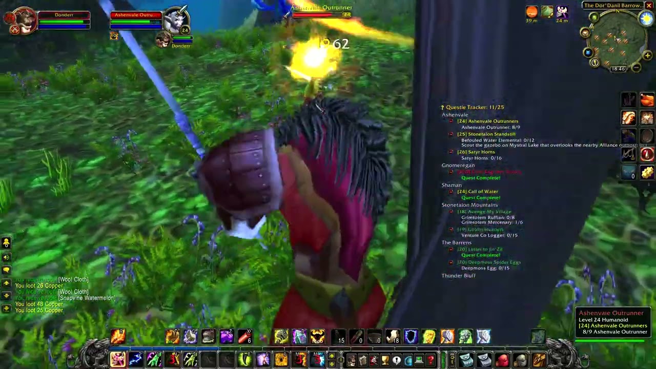 WoW Classic, Shaman Leveling, Ashenvale