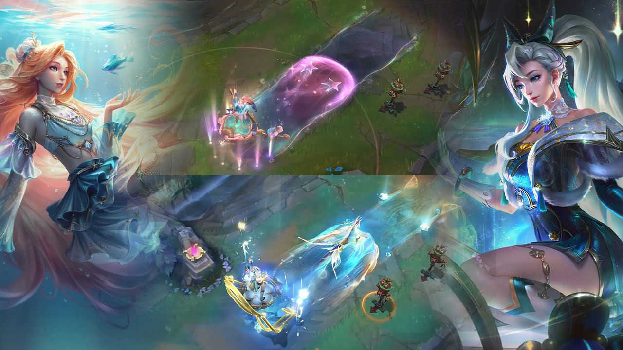 【COMPARISON】 Prestige Petals of Spring Seraphine Vs Prestige Ocean Song Seraphine || LoL - Wild Rift