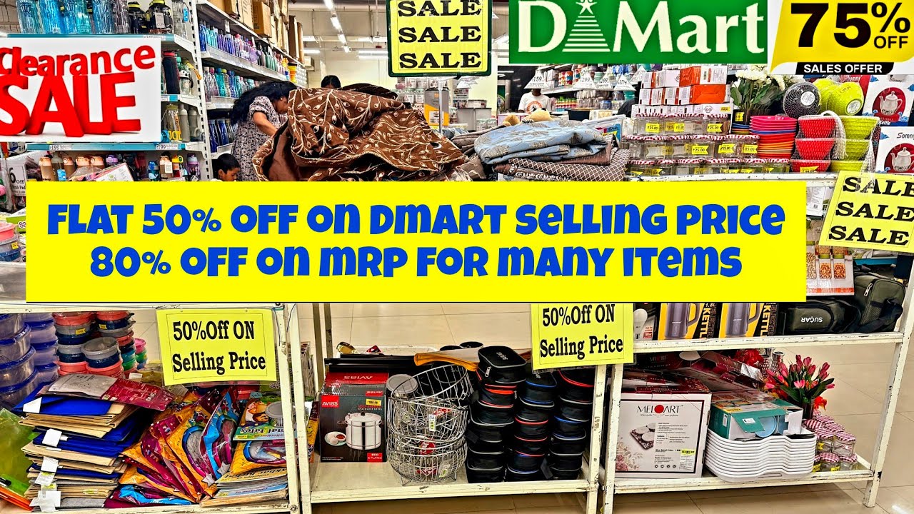 Dmart clearance sale 80%off, buy1get1 offers, new variety, useful kitchenware, household organisers