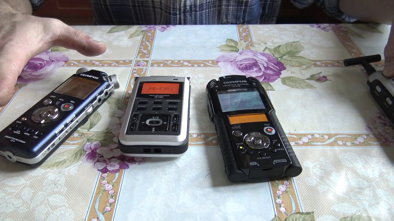 Olympus LS-5 , Olympus LS-20m, Roland R-05, Microtrack 24/96 Обзор.