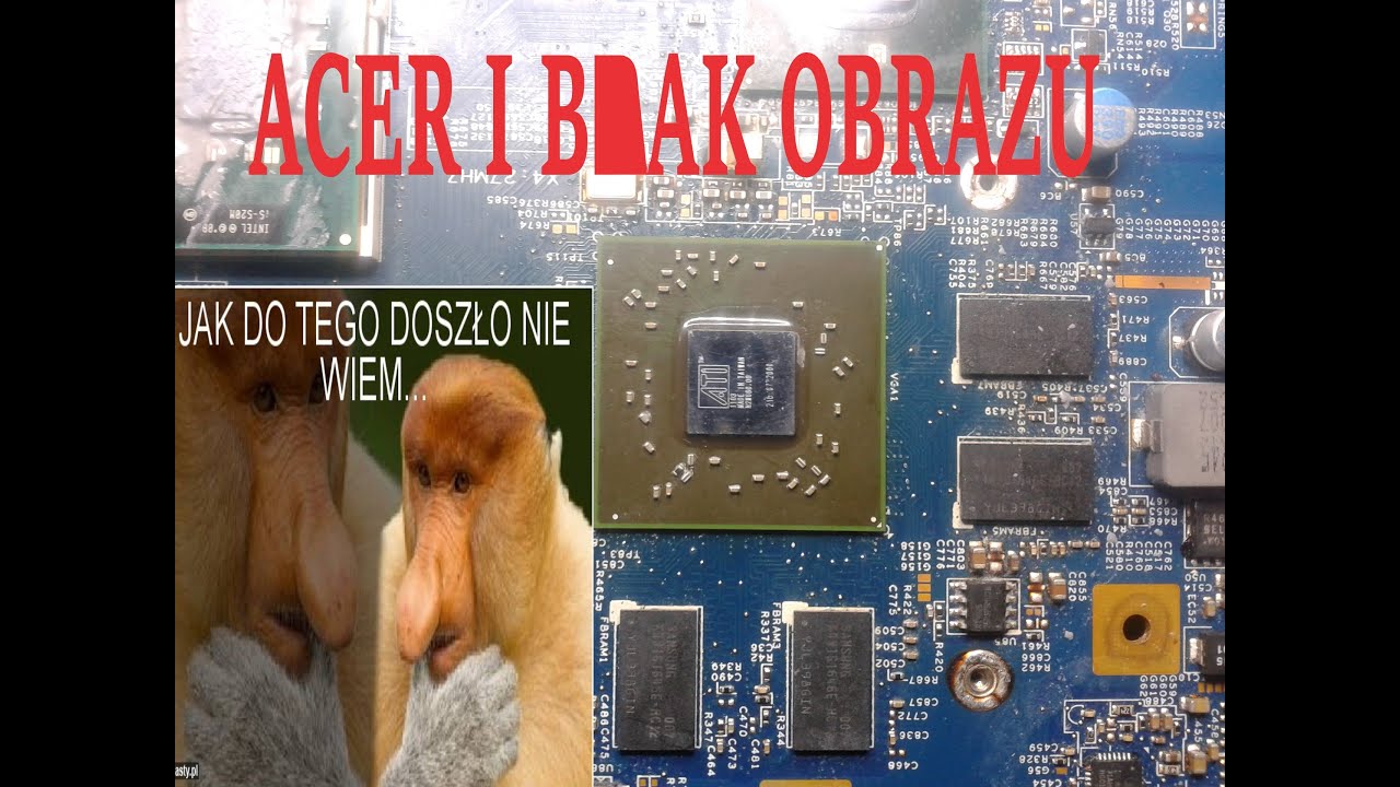 BRAK OBRAZU czyli Acer 7740 czy to sie uda /Czytaj opis