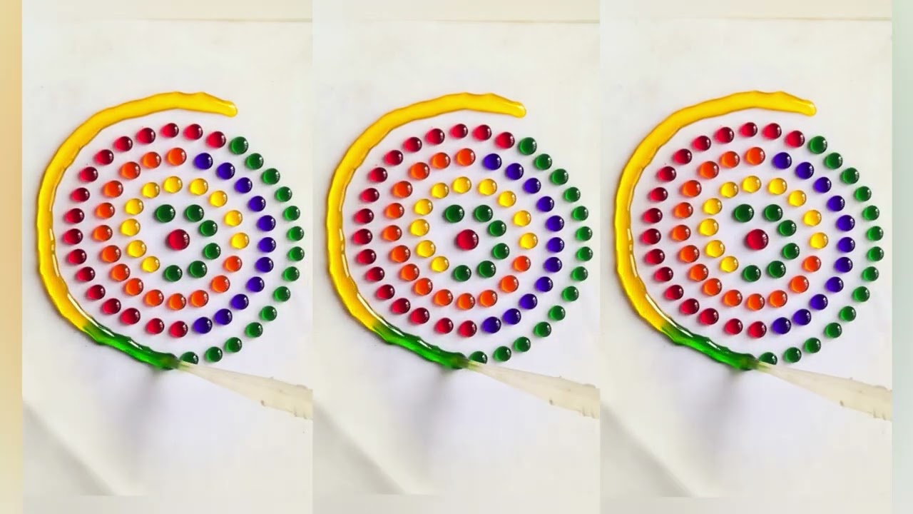 🔴🟡🟢Water Colour Drops 💦 Satisfying Video #oddlysatisfying #satisfying #colormixingmagic