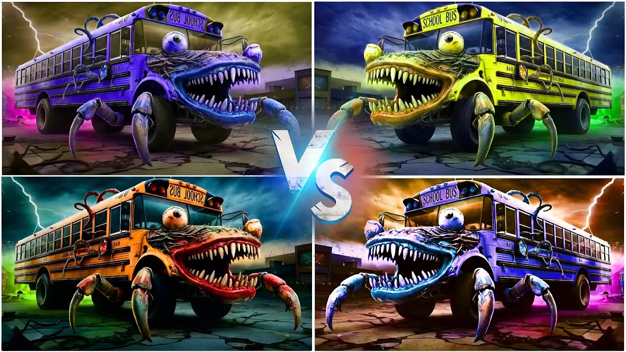 SCHOOL BUS EATER MONSTER Coffin Dance Song Funny Battle #McQueenMonster #CoffinDance #MonsterBattle