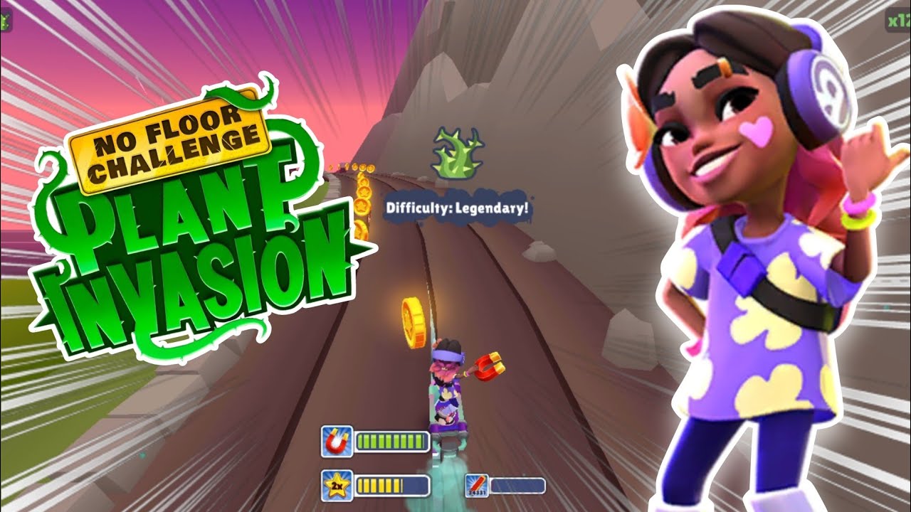 Subway Surfers : PLANT INVASION 🌵 Challenge in Journey to the East in Winter Wonderland 2024