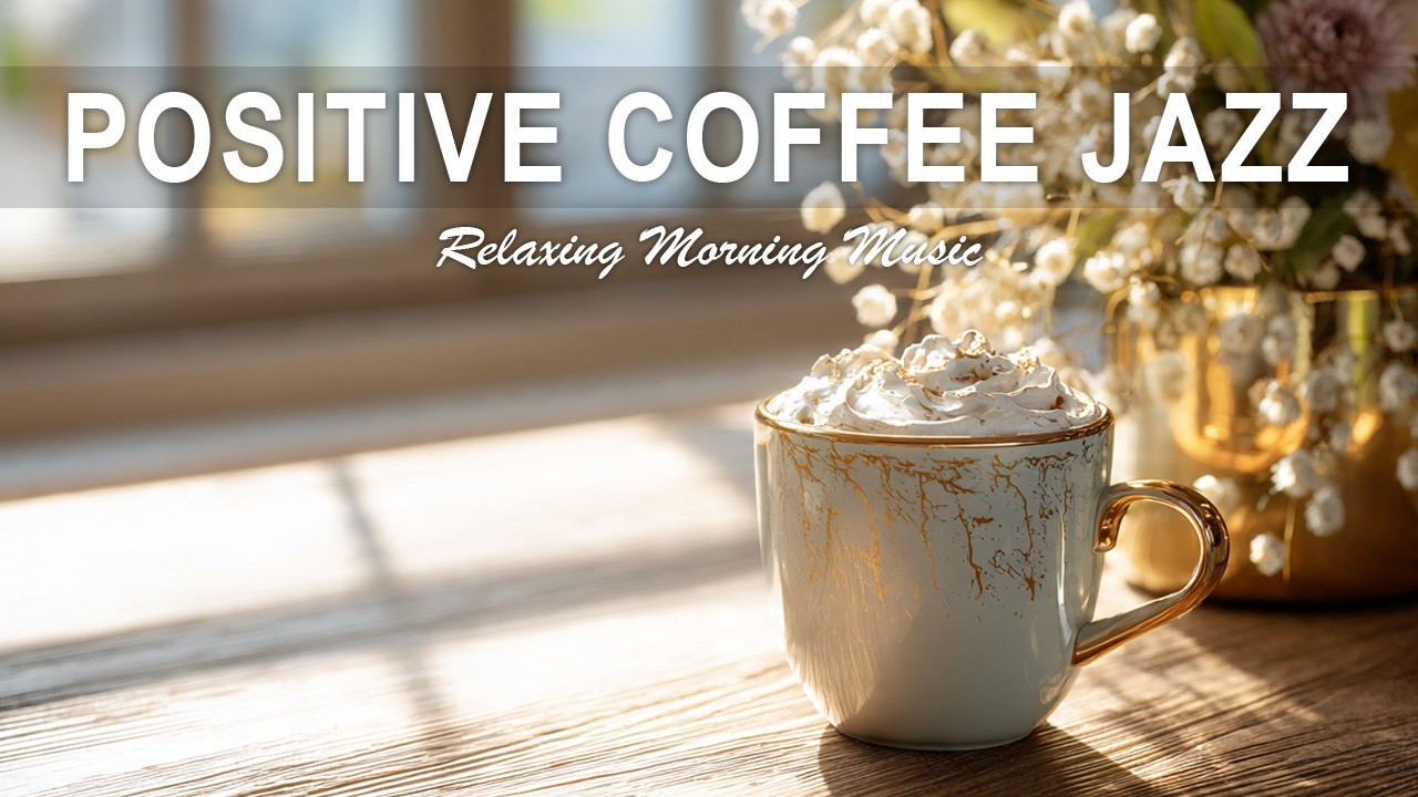 Positive Coffee Jazz ☕ Natural Coffee Jazz - Smooth & Relaxing Jazz for Work, Study & Sleep