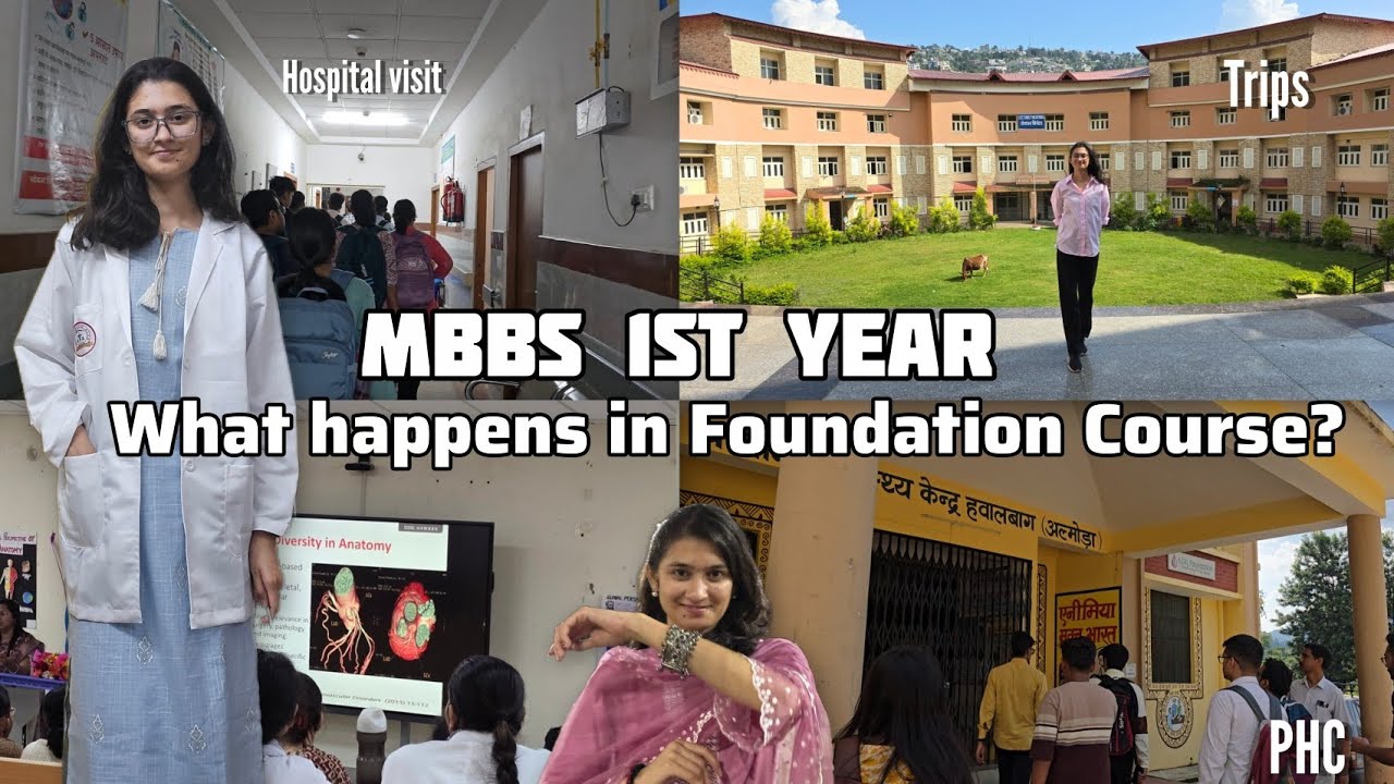 From NEET Aspirant to MBBS Student 🩺 🐣 | MBBS Foundation Course😱l Hospital Visit , PHC & trips |