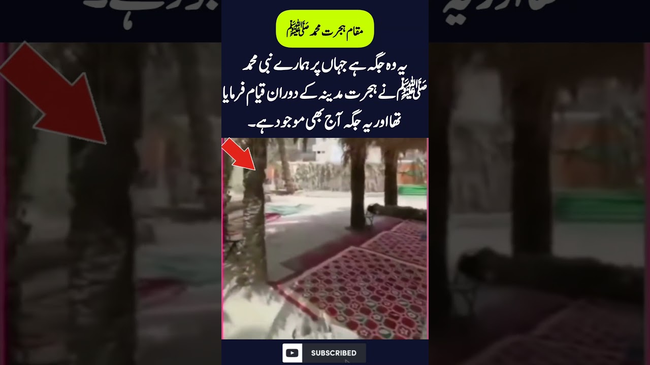 یہ وہ جگہ ہے جہاں پر ہمارے نبی محمدﷺ نے ہجرت مدینہ کے دوران قیام فرمایاتھا #shorts#shortsfeed#viral