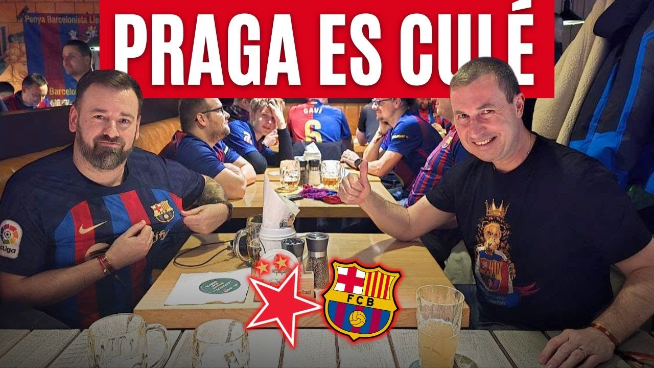 ❄️🔥 El frío NO FRENA A LA HINCHADA BLAUGRANA: Praga vibra con las Penyes del Barça