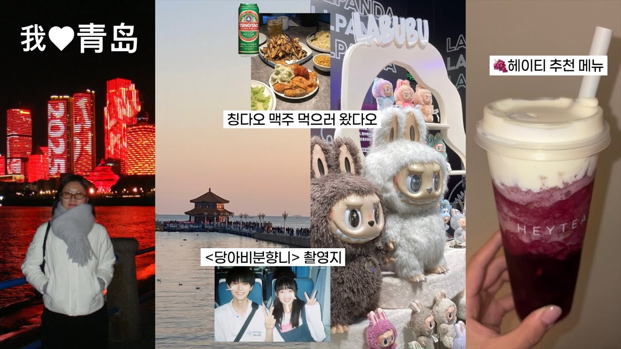 중국 붐은 온다 ••♡ 인생 여행지 TOP 5 안에 드는 칭다오 여행 브이로그 |📍고덕지도 링크 공유, 2025 신상 숙소 추천