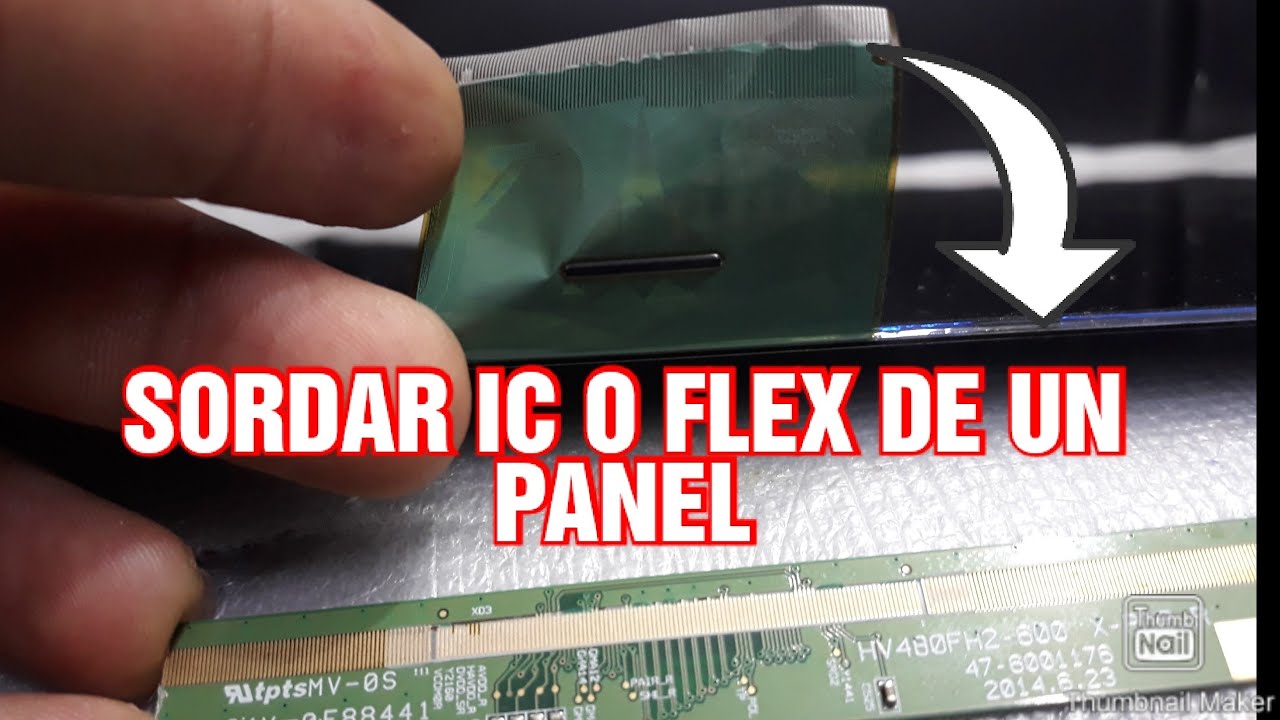👉COMO SORDAR IC O FLEX DE UN PANEL LCD REPAIR CHIP COF 👉SOLUCI&Oacute;N