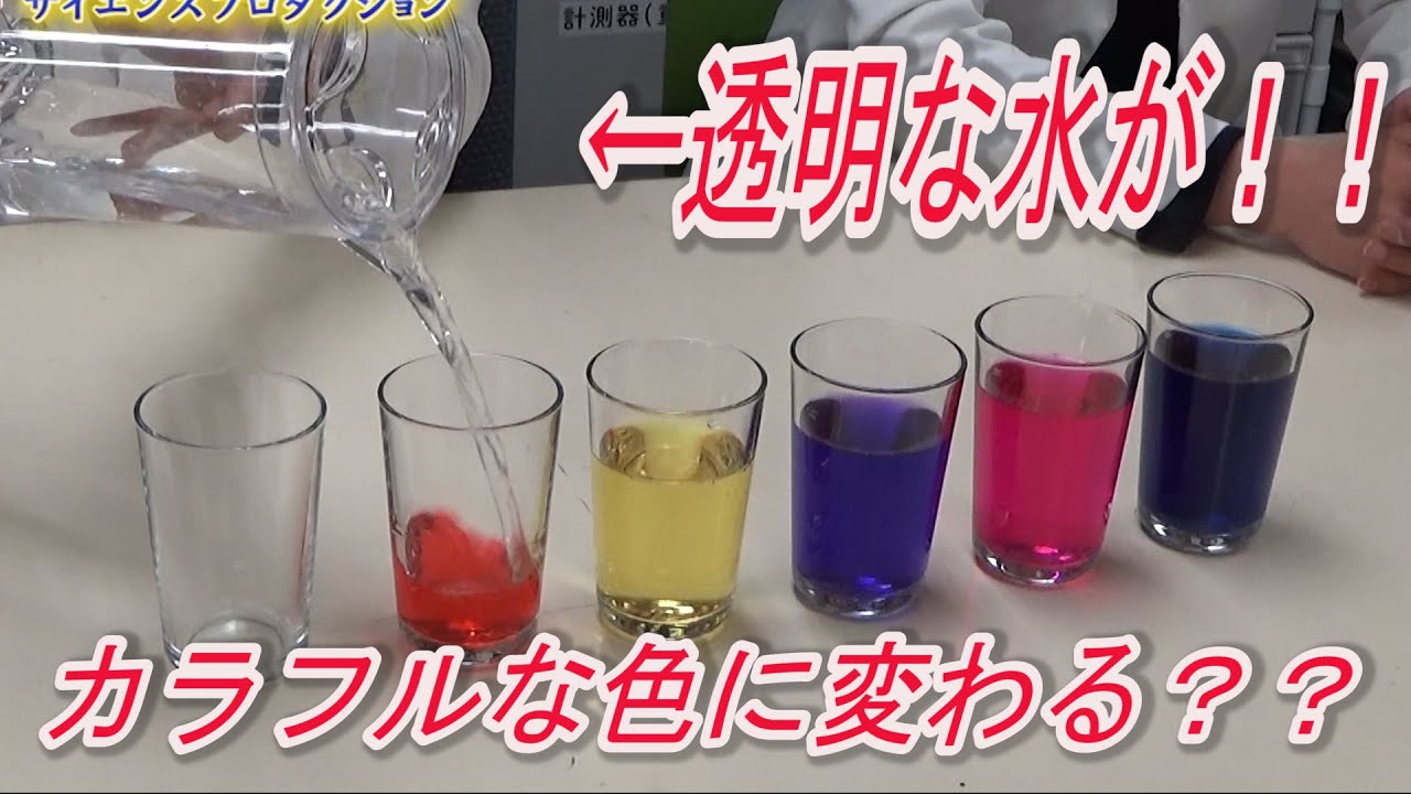 【実験122】 どんな色にも変わる水/ 米村でんじろう[公式]/science experiments/pH Indicator