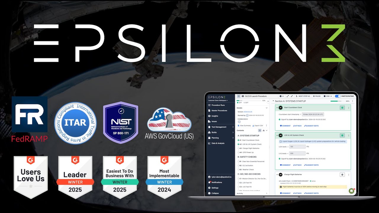 Epsilon3: AI-Powered Procedure & Resource Management for Complex Operations