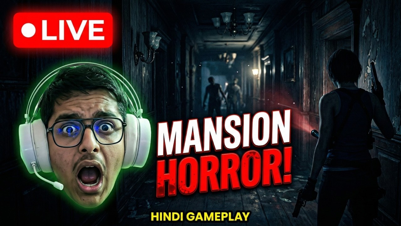 🔴 RESIDENT EVIL 1 LIVE – Classic Horror Pehli Baar! 😱