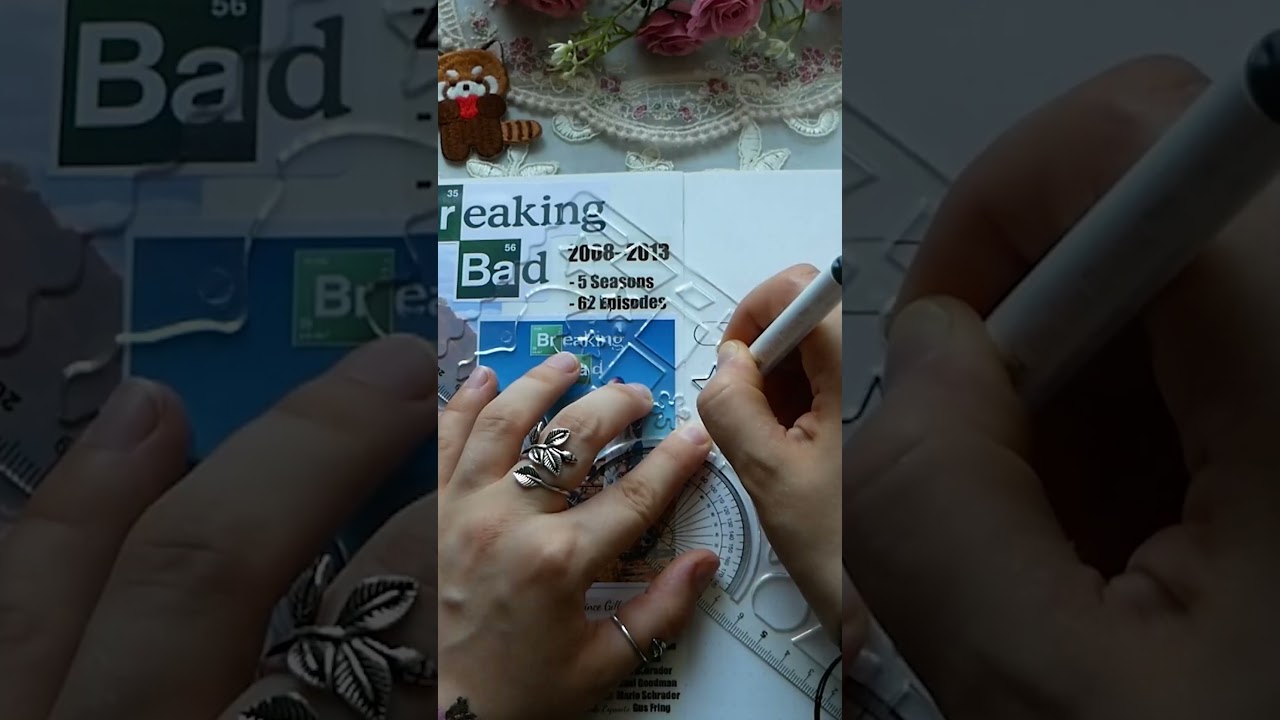 ASMR Paper Therapy Scrapbooking - Breaking Bad #papertherapy #scrapbooking #journaling