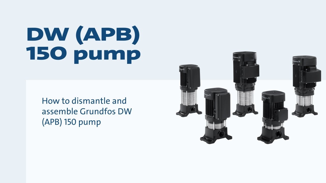 Как демонтировать и собрать насос Grundfos DW (APB) 150