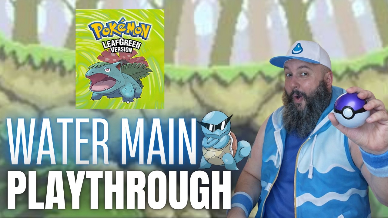 Pokémon LeafGreen [Switch] — WATER‑TYPE ONLY Run! 💧 Squirtle Leads the Charge!