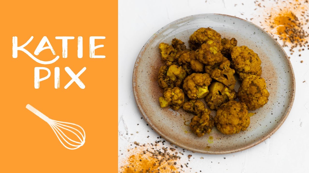 Healthy Turmeric Cauliflower Bites Recipe | Katie Pix