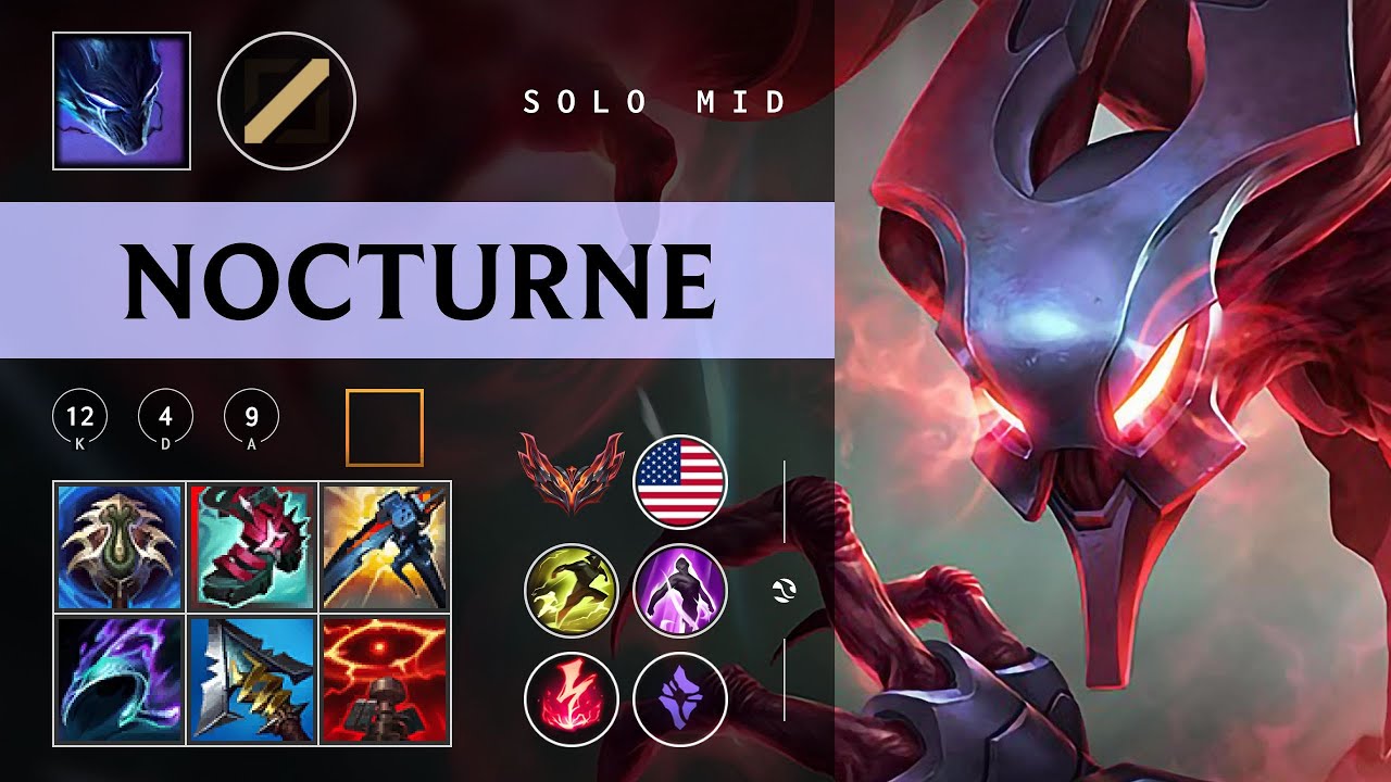 Nocturne Mid vs Kennen - NA Grandmaster Patch 26.02
