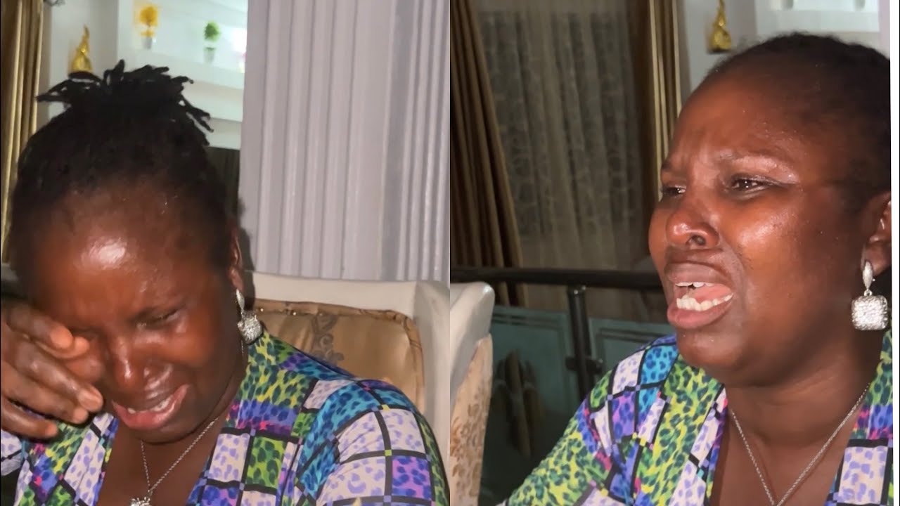 MY MOTHER REACTION AFTER SEEING US FOR LONG,My mother cried (Shocking surprise) 😱
